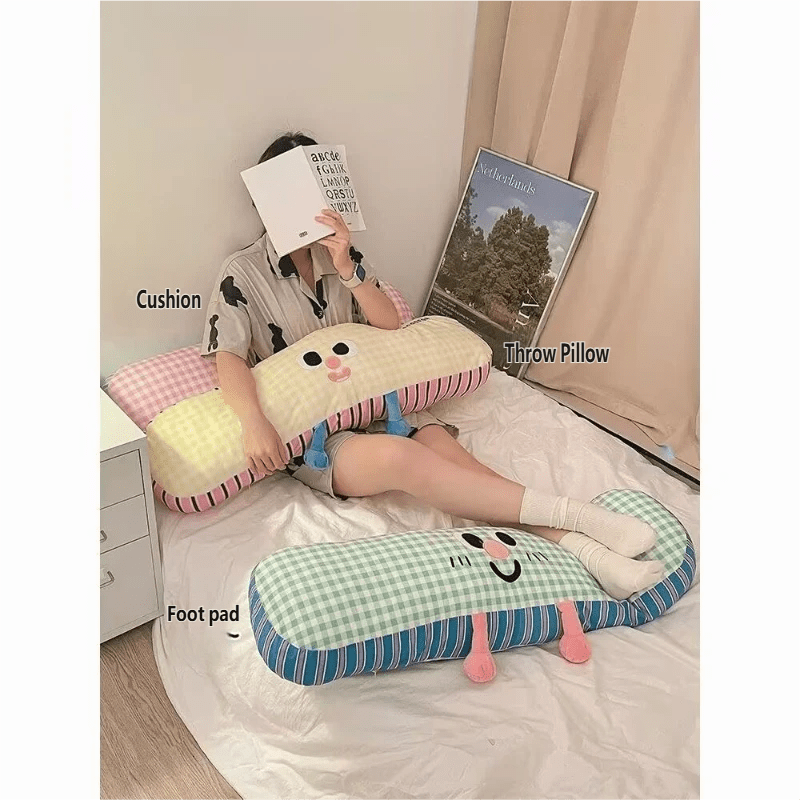 27.56inch Long Pillow for Women to Sleep on Their Side, Breathable Cushion for The Head of The Bed, Can Be Used As a Footrest, Essential for Office Naps, Perfect As a Gift, a Must-Have for Best for Friends