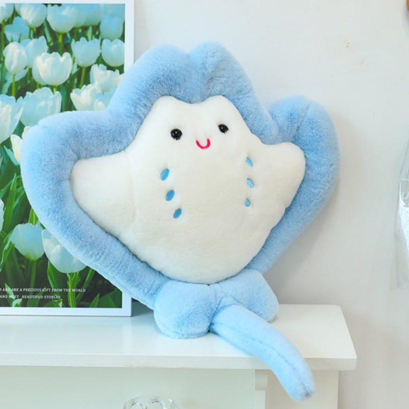 60cm\u002F 23.62in Stingray Plush Toy | Cute Home And, Photography Prop, Fluffy Polyester Stuffed Toy, Playful And Whimsical Design, Suitable for All Breed Sizes Pet Toy