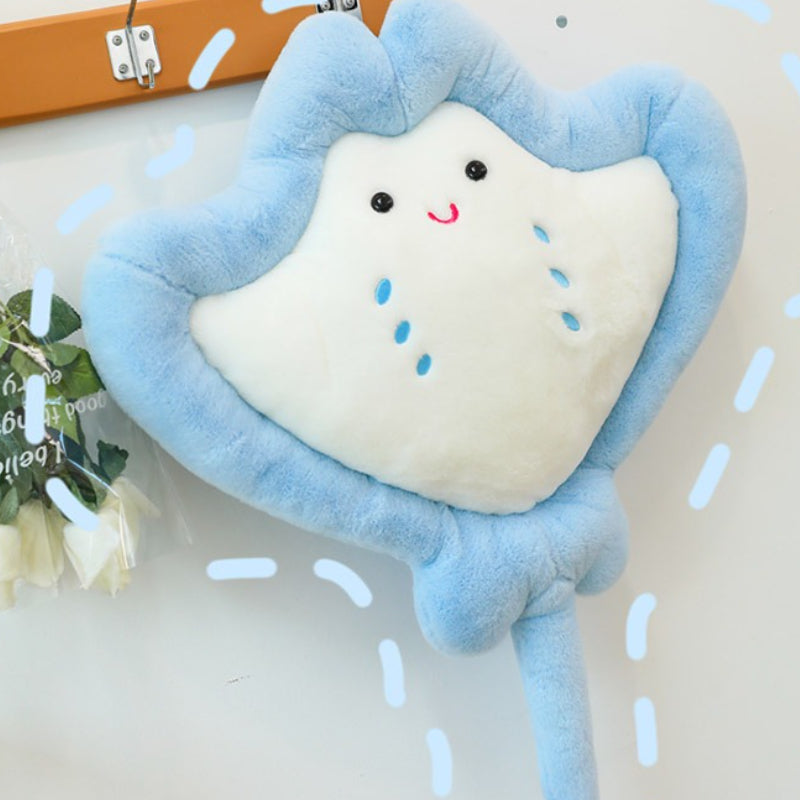 60cm\u002F 23.62in Stingray Plush Toy | Cute Home And, Photography Prop, Fluffy Polyester Stuffed Toy, Playful And Whimsical Design, Suitable for All Breed Sizes Pet Toy