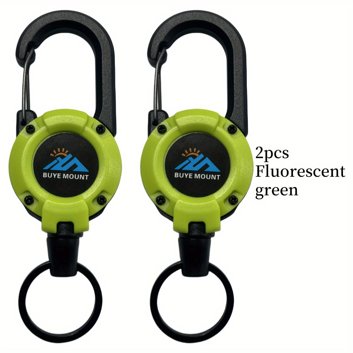 2-Pack\u002F7-Pack, Outdoor Fishing Snap Hook, Lure Pliers Retractable Buckle Steel Wire Rope, Fishing Scissors Stretch Buckle Multi-Function Keychain, Camping Backpack Gadget Retractable Anti-Loss Rope, Multi-Function Buckle Badge Clip