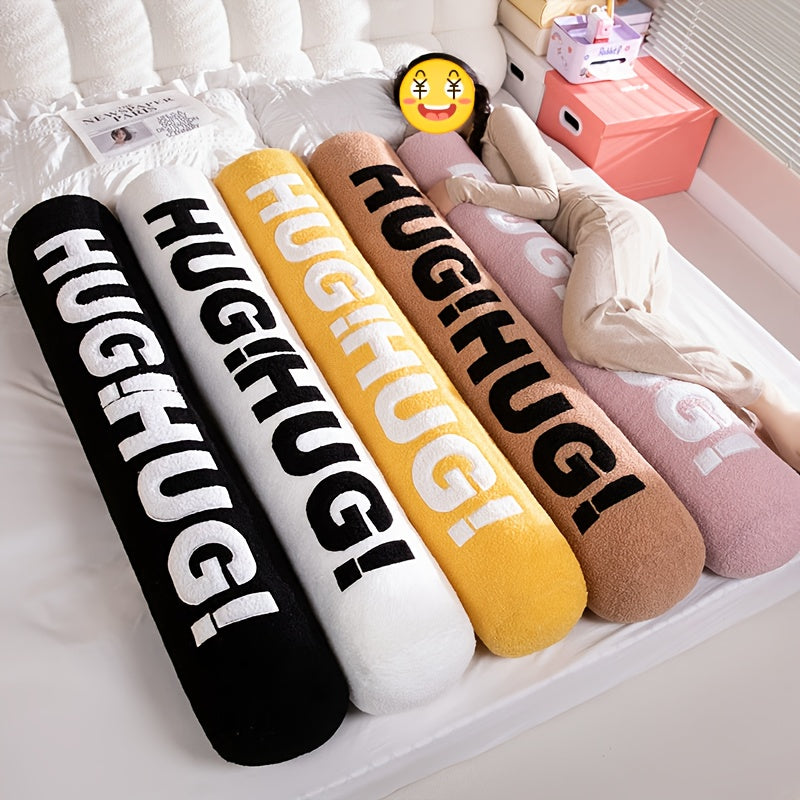 Pregnancy Pillow 1pc Medium Soft Polyester Fiber HUG Cylinder Long Barrel Pregnancy Pillow | Side Sleeping Clipper Pillow, Bedside Cushion for Women, Youngsters, Maternity Pillow