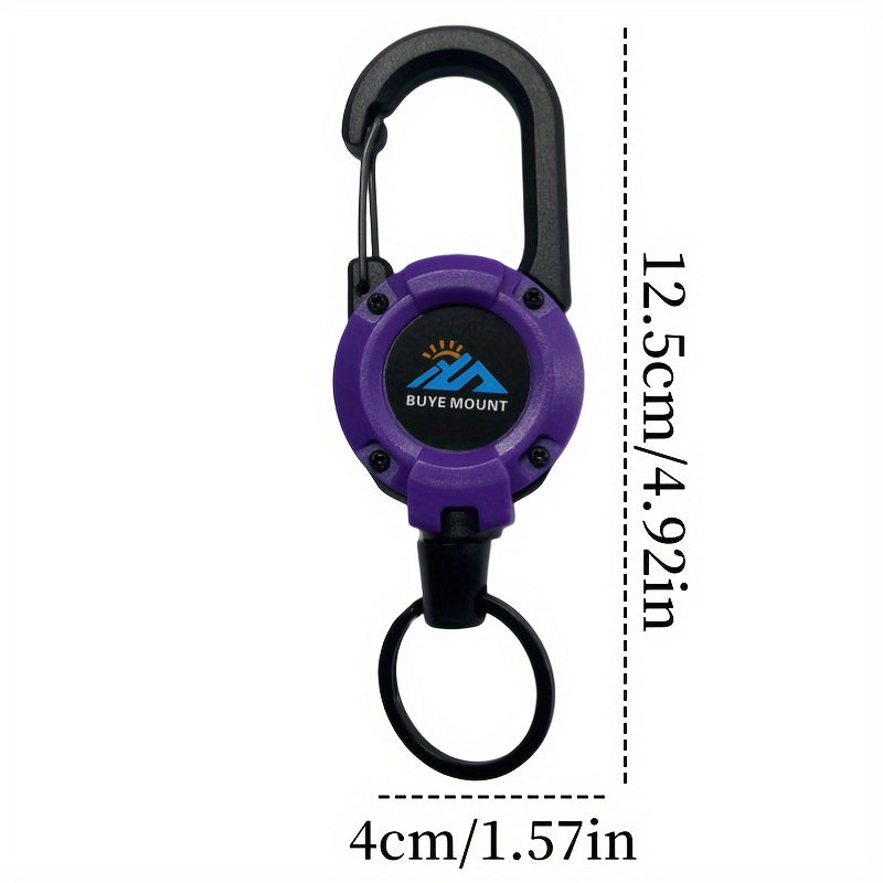 2-Pack\u002F7-Pack, Outdoor Fishing Snap Hook, Lure Pliers Retractable Buckle Steel Wire Rope, Fishing Scissors Stretch Buckle Multi-Function Keychain, Camping Backpack Gadget Retractable Anti-Loss Rope, Multi-Function Buckle Badge Clip
