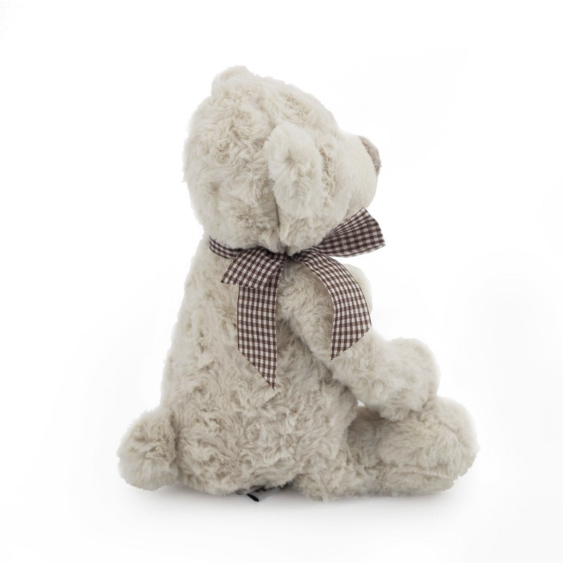 1pc a Plush Toy Featuring a Checkered Bow-Tie Bear And Dog, Measuring 35 Cm Or 13.77 Inches. This Soft-Filled Animal Is an Adorable Pet Plush Doll, Perfect for Various Dog Breeds