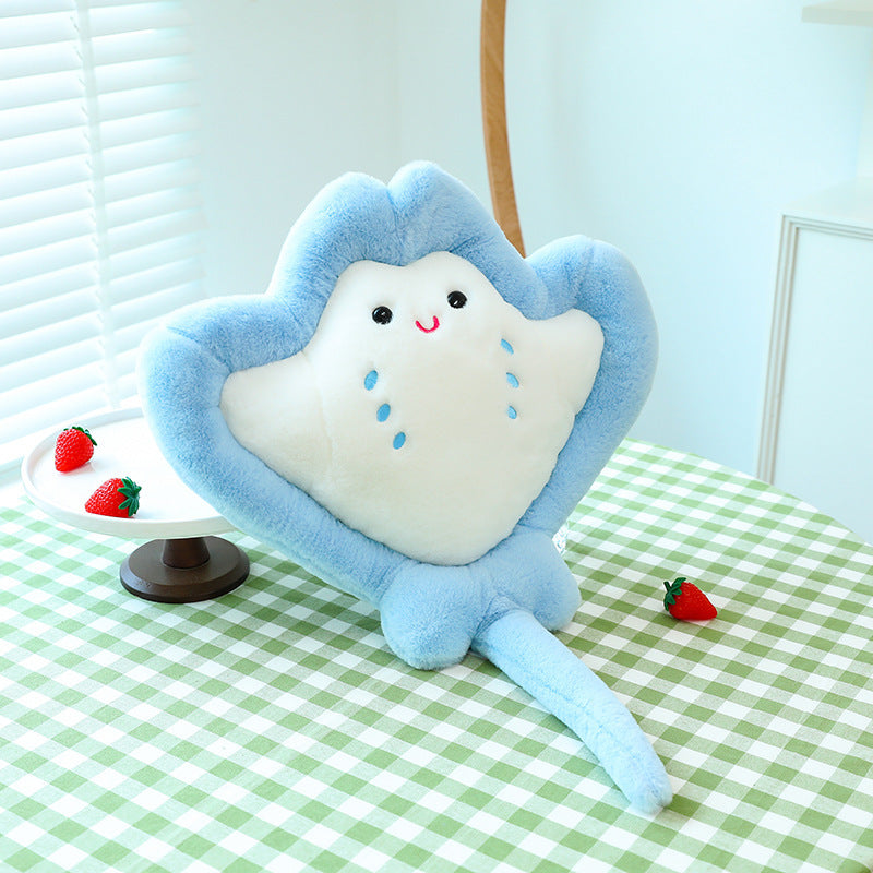 60cm\u002F 23.62in Stingray Plush Toy | Cute Home And, Photography Prop, Fluffy Polyester Stuffed Toy, Playful And Whimsical Design, Suitable for All Breed Sizes Pet Toy