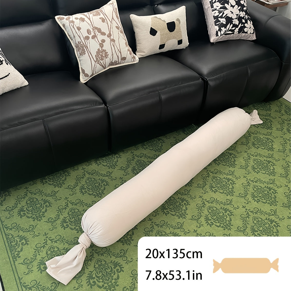 One Body Pillow, Maternity Sleeping Cushion, Long Striped Lollipop-Shaped Hugging Bolster, Waist Support and Side Sleeper Leg Wedge