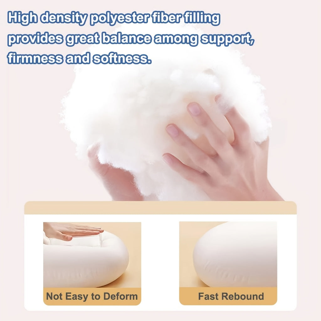Gray Rectangular Body Pillow, Cervical and Lumbar Support Pillow, Cylindrical Pillow with Removable Cover. Ergonomic Sponge Lumbar Pillow, Multifunctional Pillow Designed for Side Sleeping with Leg-crossing Feature. Ideal for Bedroom Use, Especially