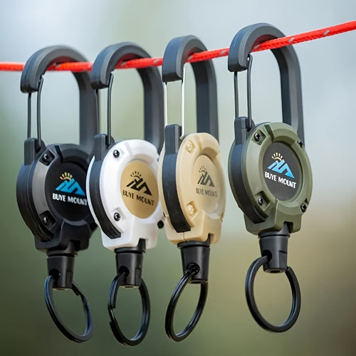 2-Pack\u002F7-Pack, Outdoor Fishing Snap Hook, Lure Pliers Retractable Buckle Steel Wire Rope, Fishing Scissors Stretch Buckle Multi-Function Keychain, Camping Backpack Gadget Retractable Anti-Loss Rope, Multi-Function Buckle Badge Clip