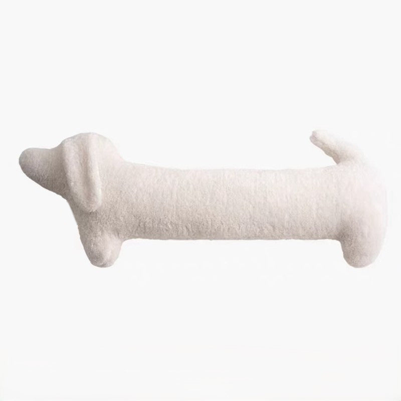 Oversized Long Dachshund Dog Pillow - Plush Faux Dachshund Cushion Suitable for Bed, Sofa & Cozy Companion, Skin-Friendly Modern Pet Bedding Gift for Dachshund Lovers, Hand Washable Suitable for Bed, Sofa, Decor, Year-Round Use