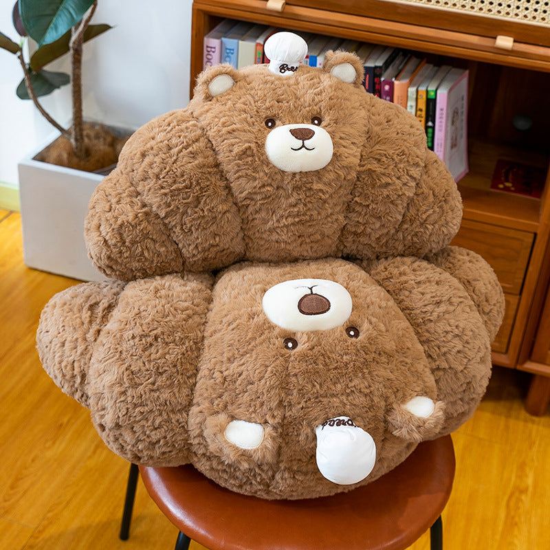 1pc 45cm\u002F17.71in Soft Croissant Plush Toy | Soft Polyester Stuffed Animal, Cute, Gift for Pets, Suitable for All Breed Sizes