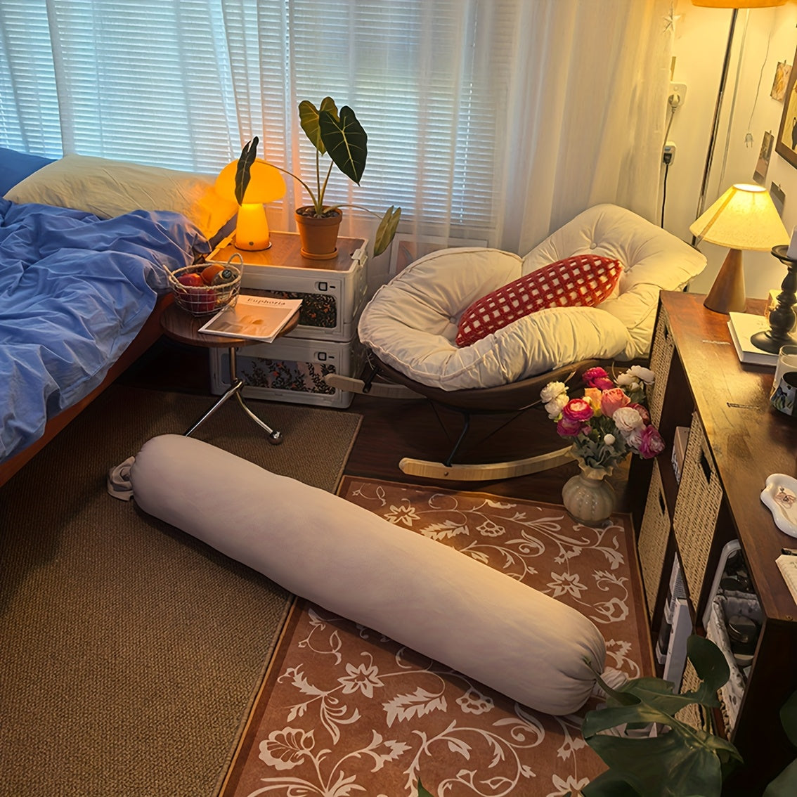 One Body Pillow, Maternity Sleeping Cushion, Long Striped Lollipop-Shaped Hugging Bolster, Waist Support and Side Sleeper Leg Wedge