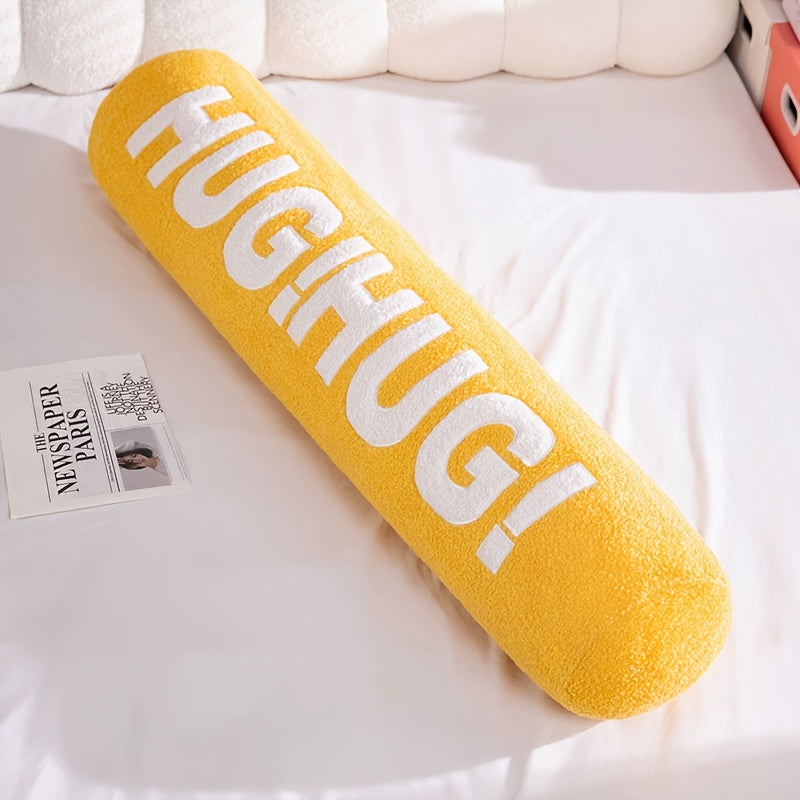 Pregnancy Pillow 1pc Medium Soft Polyester Fiber HUG Cylinder Long Barrel Pregnancy Pillow | Side Sleeping Clipper Pillow, Bedside Cushion for Women, Youngsters, Maternity Pillow