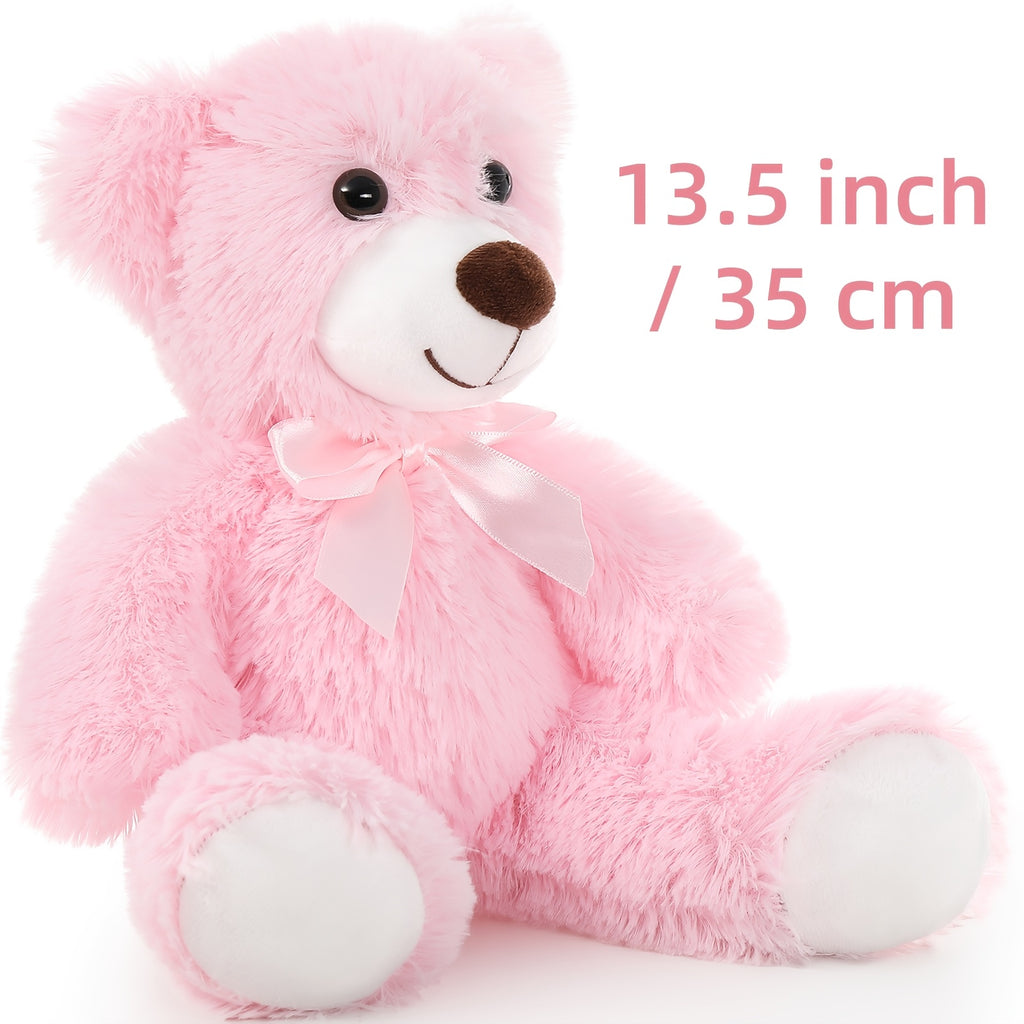 TF Rainbow Bear Set of Six in Pink - 13.78inch