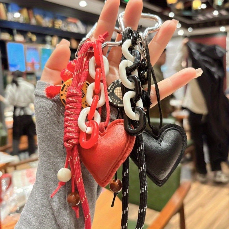 One-Piece Personalized Heart-Shaped Gourd Keychain, Woven And Detachable, Elegant And Suitable for Festivals, Banquets, Parties, Gifts for Friends And Family, Exquisite Gift