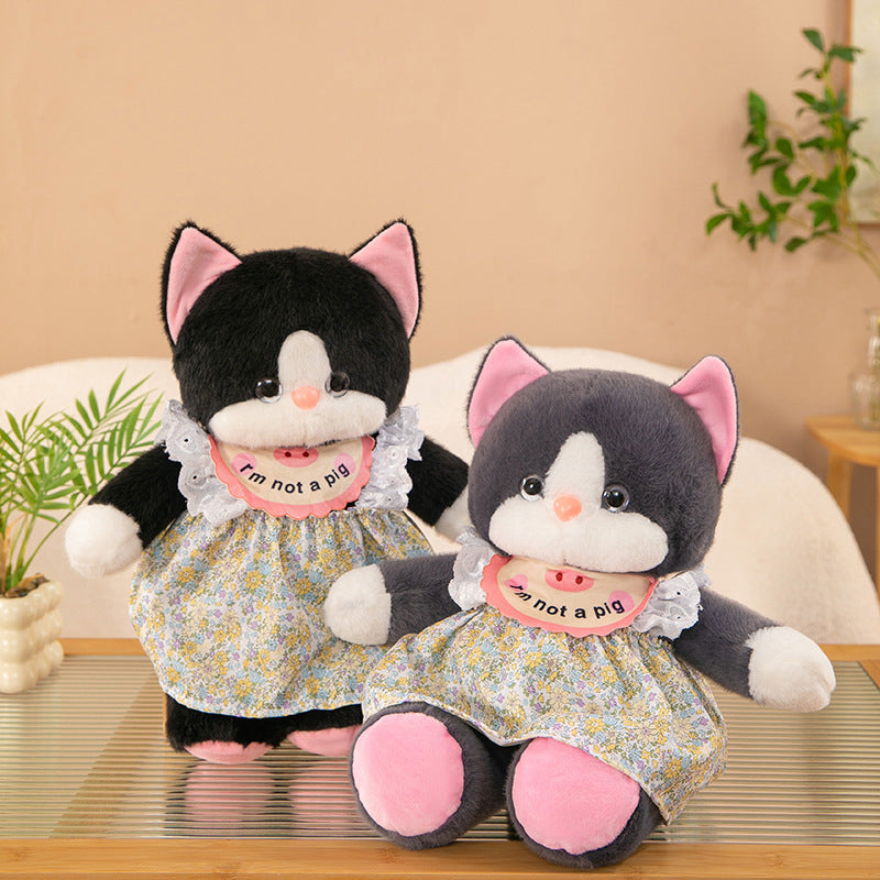 1pc 35cm\u002F 13.87in Artificial Mink Kitten and Dog Toy | Soft Polyester Filling, Cute Household Item, Suitable for All Dogs