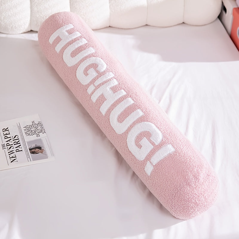 Pregnancy Pillow 1pc Medium Soft Polyester Fiber HUG Cylinder Long Barrel Pregnancy Pillow | Side Sleeping Clipper Pillow, Bedside Cushion for Women, Youngsters, Maternity Pillow