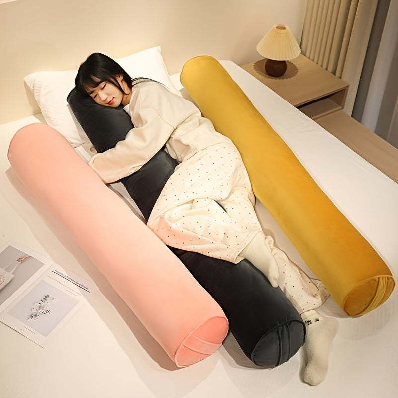Modern Design | Body Pillow Modern Design | 1pc Adult Body Pillow | Removable Cover | Elongated Cylindrical Neck Roll | Versatile Use | Seasonal Theme | Zippered Polyester | Hand Wash Only | Texture | No Print